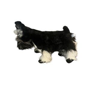 VTG Hansa Handcrafted “Miniature Schnauzer” Portraits of Nature Stuffed Animal